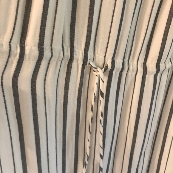 Cloth & stone cotton/linen stripe dress large - Picture 4 of 6